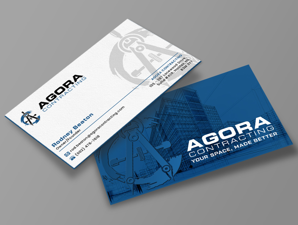 Agora Contracting logo design by Niqnish