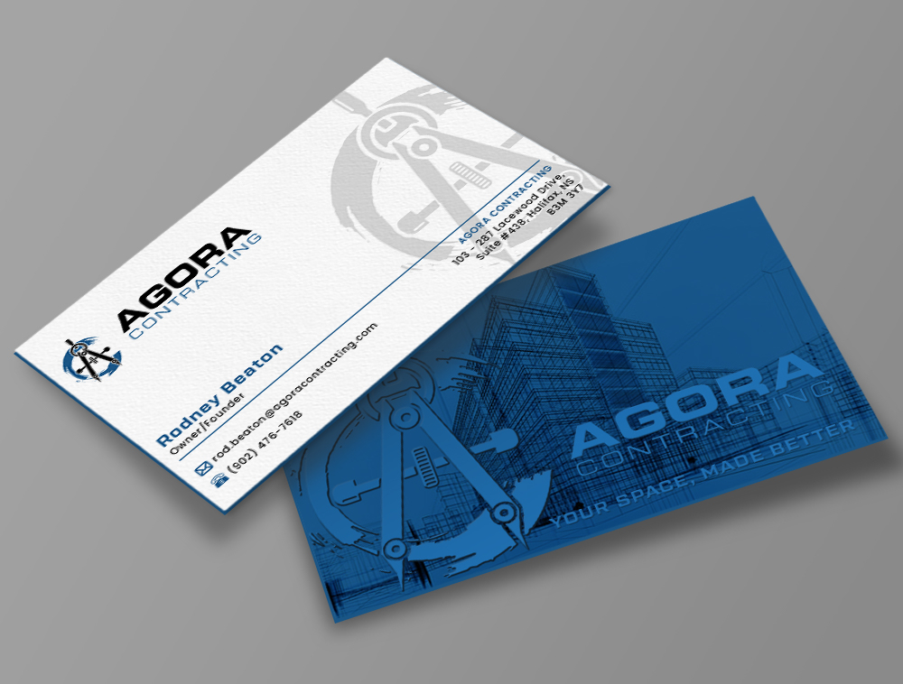 Agora Contracting logo design by Niqnish