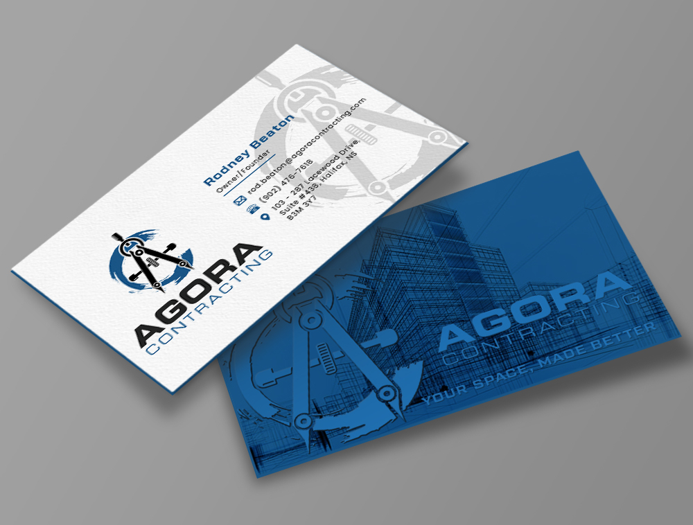 Agora Contracting logo design by Niqnish