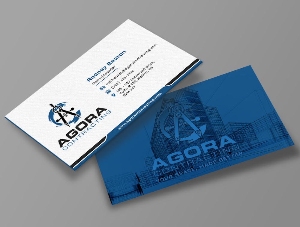 Agora Contracting logo design by Niqnish