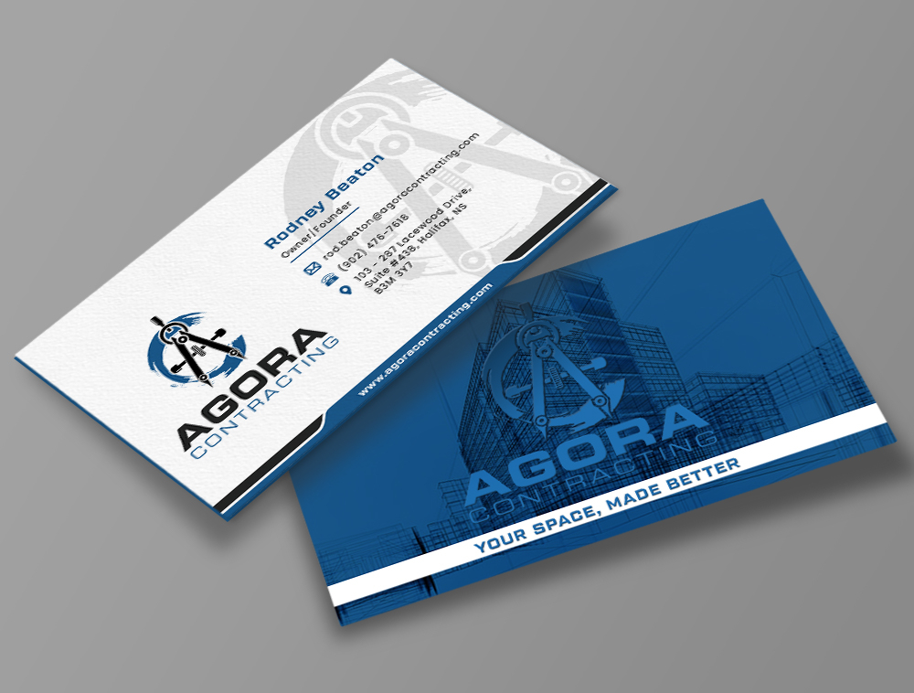 Agora Contracting logo design by Niqnish