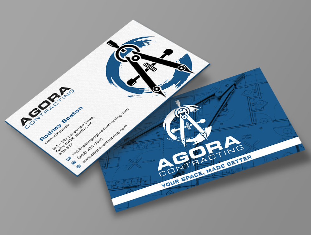 Agora Contracting logo design by Niqnish