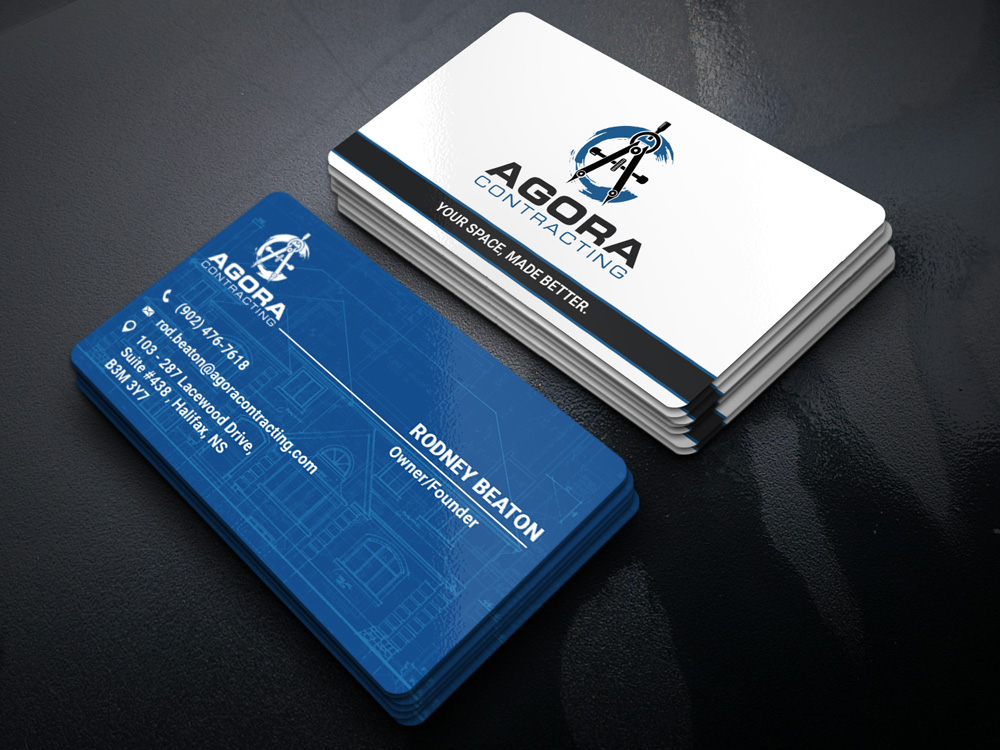 Agora Contracting logo design by Gelotine