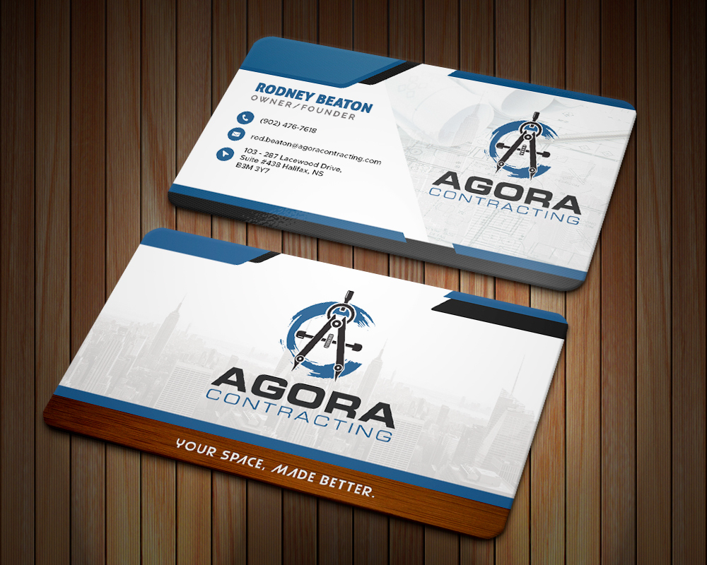 Agora Contracting logo design by MastersDesigns