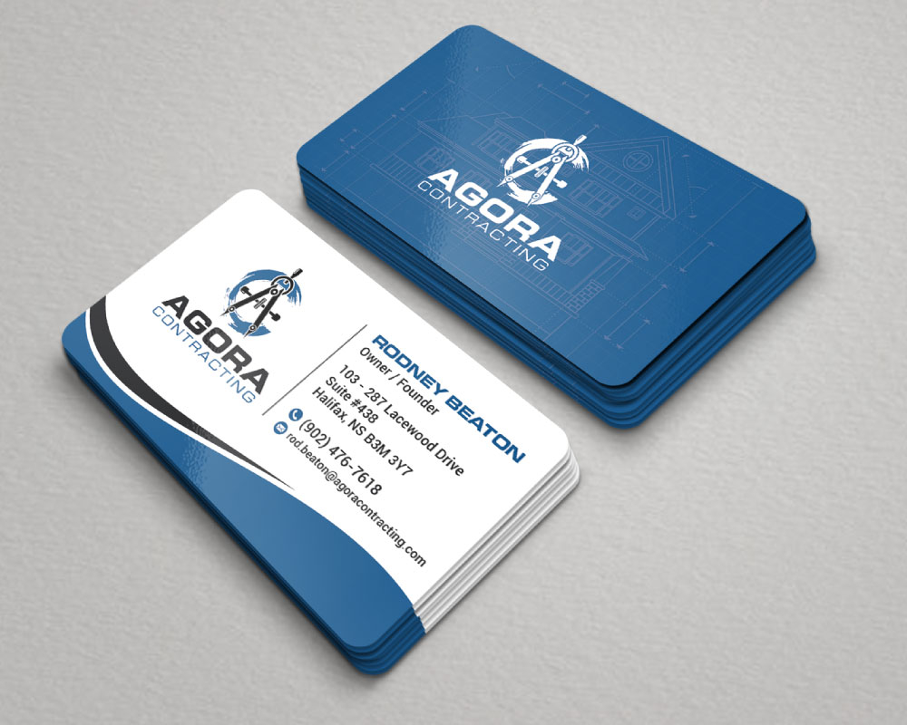 Agora Contracting logo design by Boomstudioz