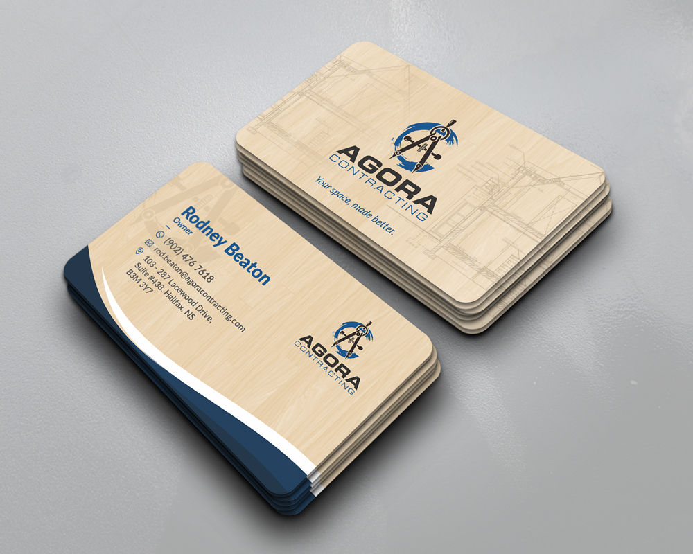 Agora Contracting logo design by Ulid