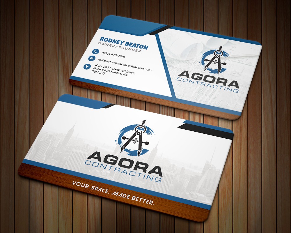 Agora Contracting logo design by MastersDesigns