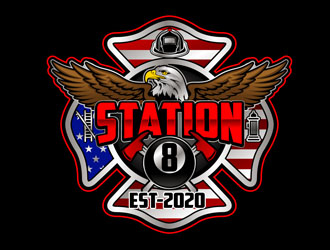 Station 8 logo design by DreamLogoDesign