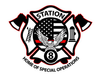 Station 8 logo design by DreamLogoDesign