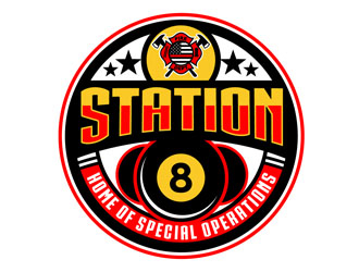 Station 8 logo design by DreamLogoDesign