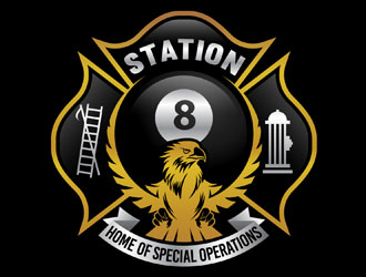 Station 8 logo design by DreamLogoDesign