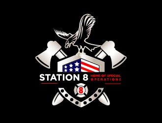 Station 8 logo design by Moon