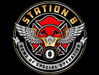 Station 8 logo design by scriotx