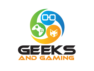 Geeks and Gaming logo design by AamirKhan