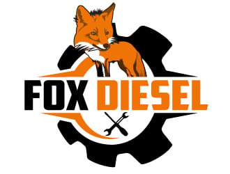 Fox Diesel logo design by AamirKhan
