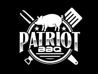 Patriot BBQ  logo design by AamirKhan