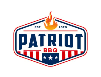 Patriot BBQ  logo design by cybil