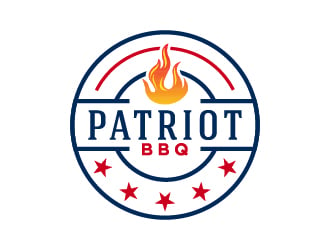 Patriot BBQ  logo design by cybil