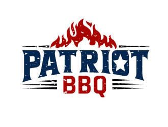 Patriot BBQ  logo design by MonkDesign