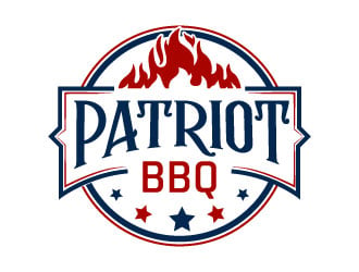 Patriot BBQ  logo design by MonkDesign