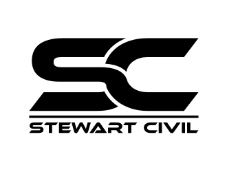 Stewart Civil logo design by icha_icha