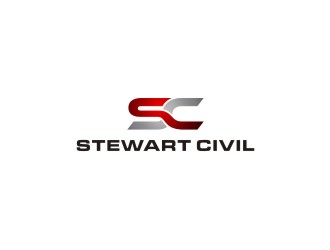 Stewart Civil logo design by bombers