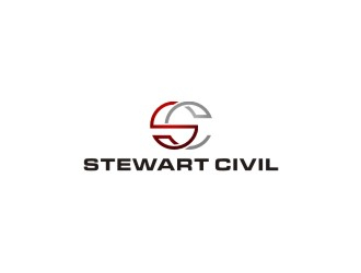 Stewart Civil logo design by bombers