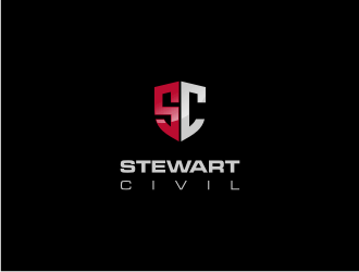 Stewart Civil logo design by Susanti