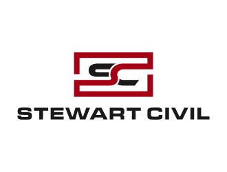 Stewart Civil logo design by pel4ngi