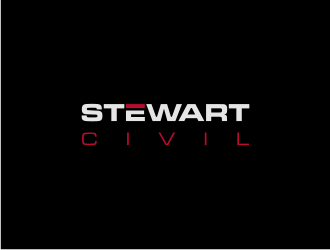 Stewart Civil logo design by Susanti