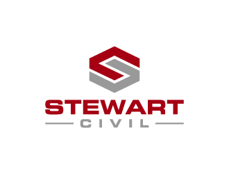 Stewart Civil logo design by wongndeso