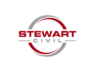 Stewart Civil logo design by wongndeso