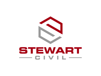 Stewart Civil logo design by wongndeso