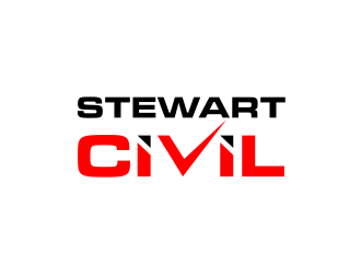 Stewart Civil logo design by GassPoll