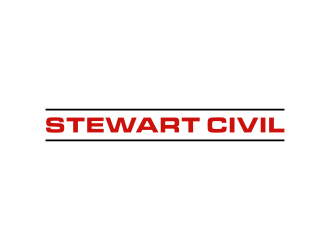 Stewart Civil logo design by GassPoll