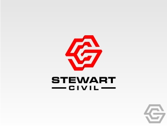 Stewart Civil logo design by Manasatrade