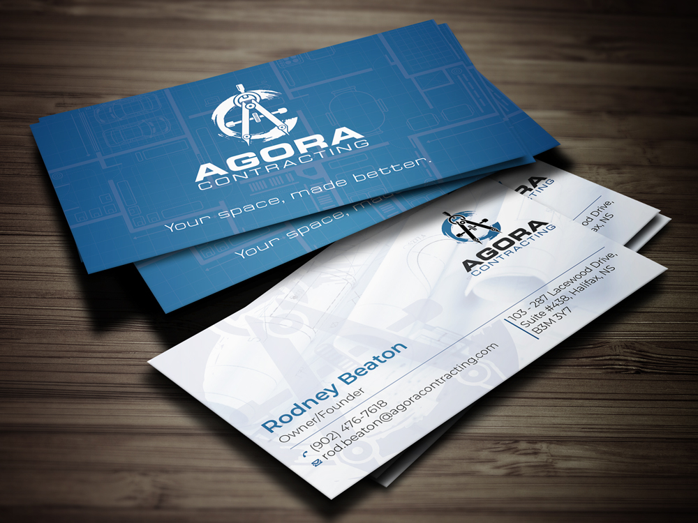 Agora Contracting logo design by rootreeper