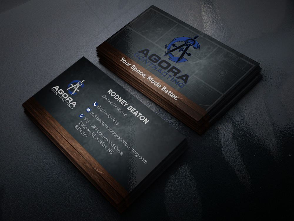 Agora Contracting logo design by Gelotine