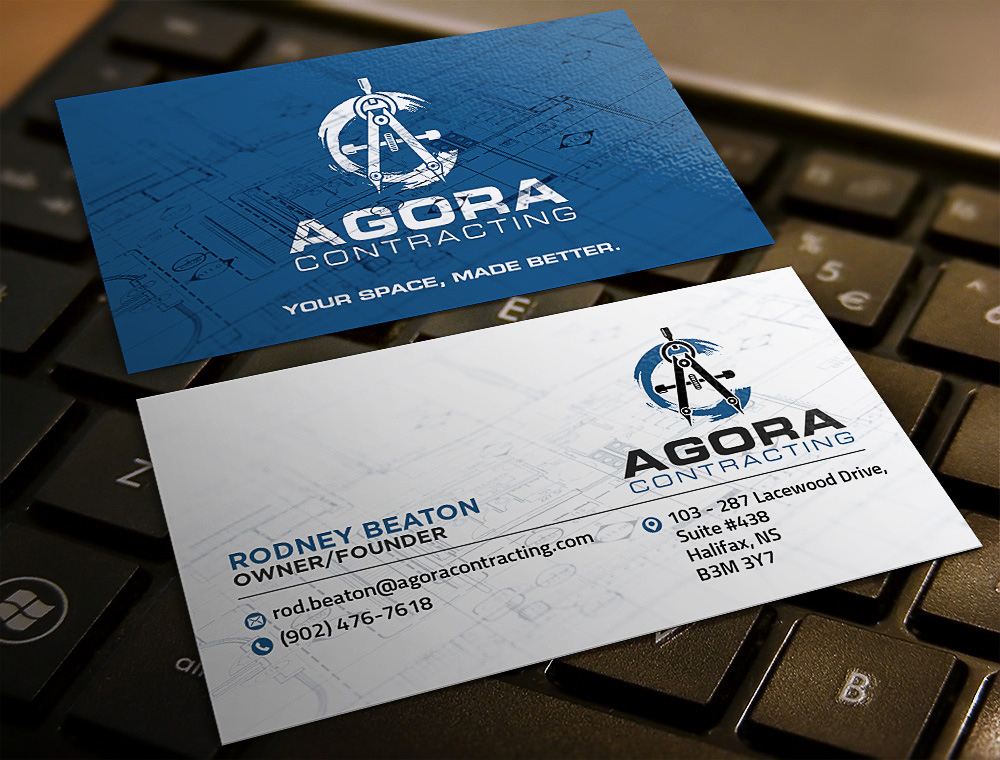 Agora Contracting logo design by scriotx