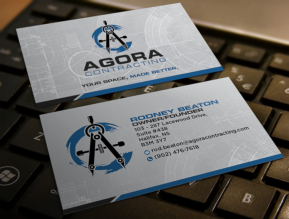 Agora Contracting logo design by scriotx