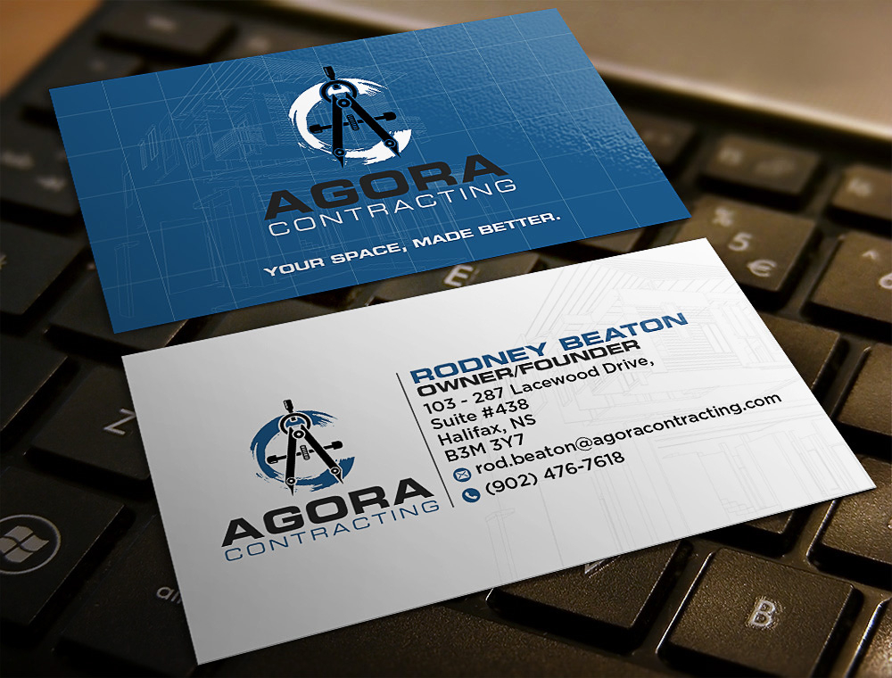 Agora Contracting logo design by scriotx