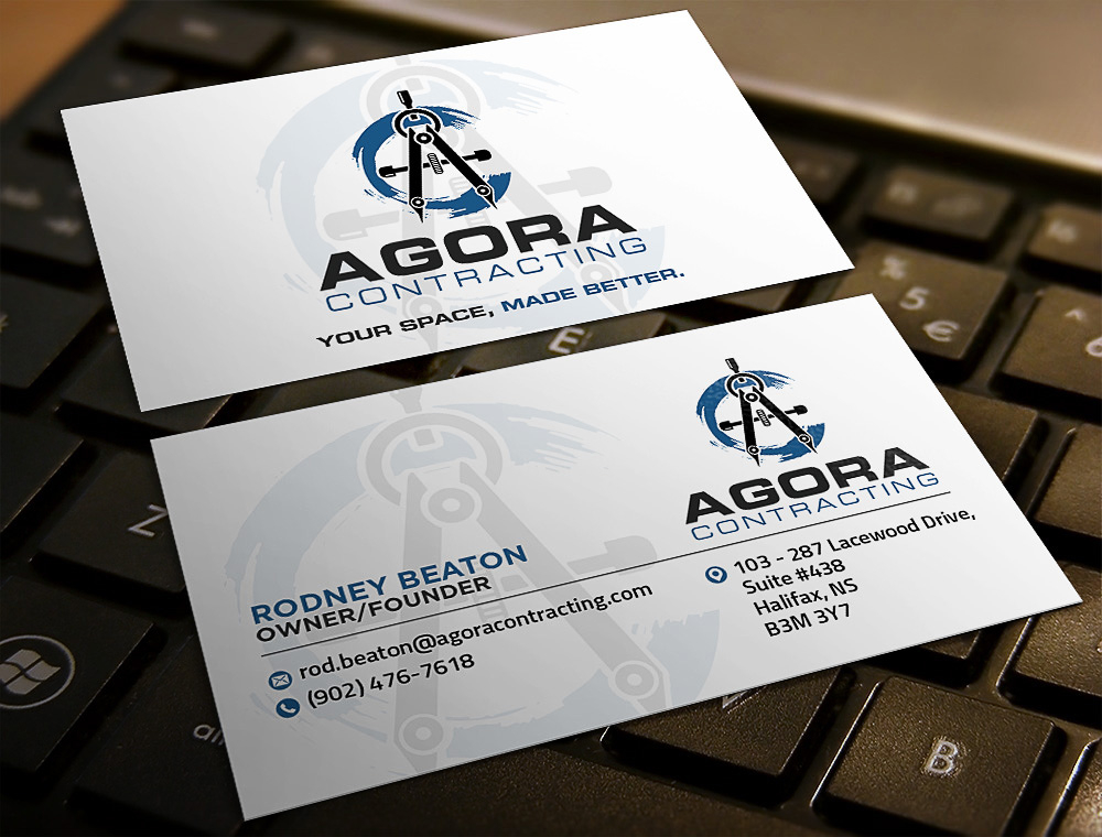 Agora Contracting logo design by scriotx