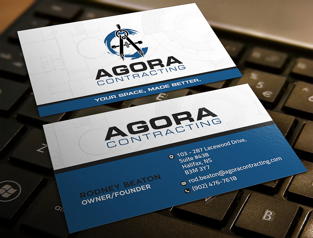 Agora Contracting logo design by scriotx