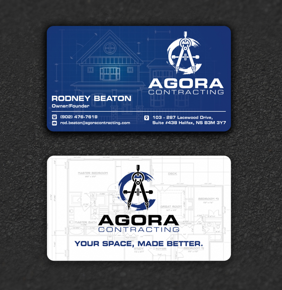 Agora Contracting logo design by ManishKoli