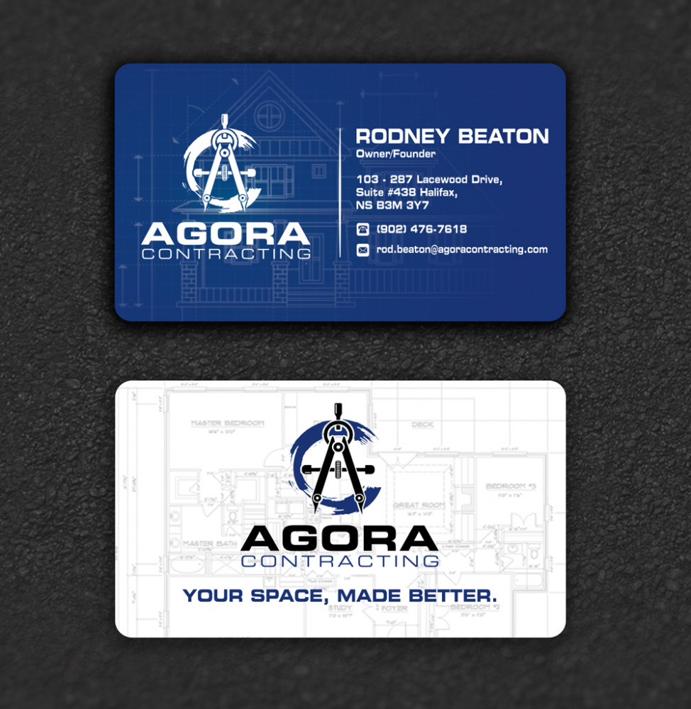 Agora Contracting logo design by ManishKoli