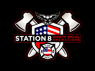 Station 8 logo design by Moon