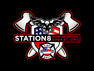 Station 8 logo design by Moon