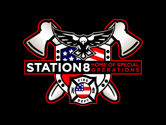 Station 8 logo design by Moon