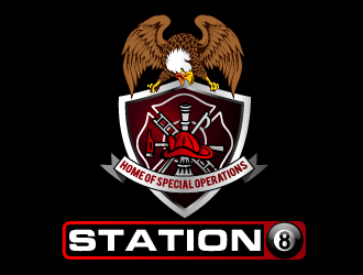 Station 8 logo design by axel182