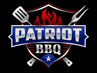 Patriot BBQ  logo design by ingepro